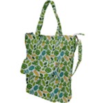 Leaves Tropical Background Pattern Green Botanical Texture Nature Foliage Shoulder Tote Bag