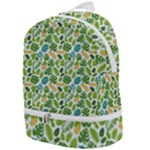 Leaves Tropical Background Pattern Green Botanical Texture Nature Foliage Zip Bottom Backpack