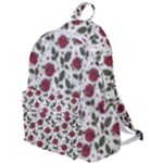 Roses Flowers Leaves Pattern Scrapbook Paper Floral Background The Plain Backpack