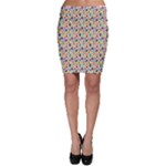 Floral Flowers Leaves Tropical Pattern Bodycon Skirt