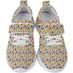 Floral Flowers Leaves Tropical Pattern Kids  Velcro Strap Shoes