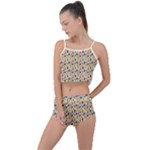 Floral Flowers Leaves Tropical Pattern Summer Cropped Co-Ord Set
