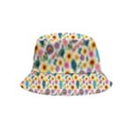 Floral Flowers Leaves Tropical Pattern Inside Out Bucket Hat (Kids)