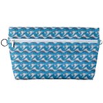 Blue Wave Sea Ocean Pattern Background Beach Nature Water Handbag Organizer