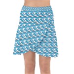 Blue Wave Sea Ocean Pattern Background Beach Nature Water Wrap Front Skirt