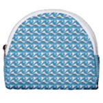 Blue Wave Sea Ocean Pattern Background Beach Nature Water Horseshoe Style Canvas Pouch
