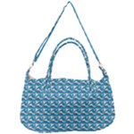 Blue Wave Sea Ocean Pattern Background Beach Nature Water Removable Strap Handbag