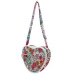 Flower Bloom Blossom Botanical Color Colorful Colour Element Digital Floral Floral Pattern Heart Shoulder Bag