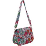 Flower Bloom Blossom Botanical Color Colorful Colour Element Digital Floral Floral Pattern Saddle Handbag