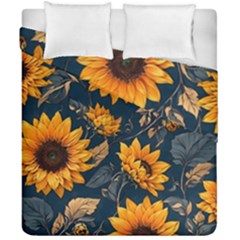 Flowers Pattern Spring Bloom Blossom Rose Nature Flora Floral Plant Duvet Cover Double Side (California King Size) from UrbanLoad.com