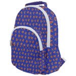 Cute sketchy monsters motif pattern Rounded Multi Pocket Backpack