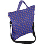 Cute sketchy monsters motif pattern Fold Over Handle Tote Bag