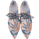 Summer Pattern Tropical Design Nature Green Plant Pointed Oxford Shoes