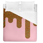 Ice Cream Dessert Food Cake Chocolate Sprinkles Sweet Colorful Drip Sauce Cute Duvet Cover (Queen Size)
