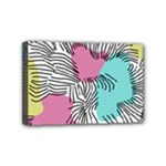 Lines Line Art Pastel Abstract Multicoloured Surfaces Art Mini Canvas 6  x 4  (Stretched)