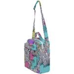 Lines Line Art Pastel Abstract Multicoloured Surfaces Art Crossbody Day Bag