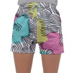 Lines Line Art Pastel Abstract Multicoloured Surfaces Art Sleepwear Shorts