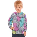 Lines Line Art Pastel Abstract Multicoloured Surfaces Art Kids  Hooded Pullover