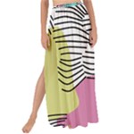 Lines Line Art Pastel Abstract Multicoloured Surfaces Art Maxi Chiffon Tie-Up Sarong