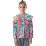 Lines Line Art Pastel Abstract Multicoloured Surfaces Art Kids  Peter Pan Collar Blouse