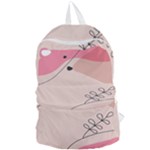 Pink Pattern Line Art Texture Minimalist Design Foldable Lightweight Backpack