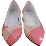 Pink Pattern Line Art Texture Minimalist Design Women s Block Heels 