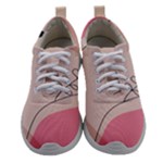 Pink Pattern Line Art Texture Minimalist Design Women Athletic Shoes