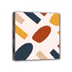 Boho Bohemian Style Design Minimalist Aesthetic Pattern Art Shapes Lines Mini Canvas 4  x 4  (Stretched)