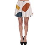 Boho Bohemian Style Design Minimalist Aesthetic Pattern Art Shapes Lines Skater Skirt