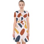 Boho Bohemian Style Design Minimalist Aesthetic Pattern Art Shapes Lines Adorable in Chiffon Dress
