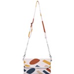 Boho Bohemian Style Design Minimalist Aesthetic Pattern Art Shapes Lines Mini Crossbody Handbag