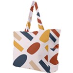 Boho Bohemian Style Design Minimalist Aesthetic Pattern Art Shapes Lines Simple Shoulder Bag