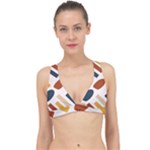 Boho Bohemian Style Design Minimalist Aesthetic Pattern Art Shapes Lines Classic Banded Bikini Top