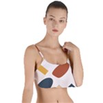 Boho Bohemian Style Design Minimalist Aesthetic Pattern Art Shapes Lines Layered Top Bikini Top 