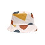 Boho Bohemian Style Design Minimalist Aesthetic Pattern Art Shapes Lines Bucket Hat (Kids)
