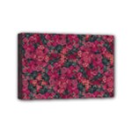 Captivating botanic motif collage composition featuring a harmonious blend of vibrant reds and dark greens. Perfect for adding a touch of natural elegance to any space or garment, whether it s adornin