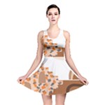 Bohemian Digital Minimalist Boho Style Geometric Abstract Art Reversible Skater Dress