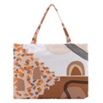 Bohemian Digital Minimalist Boho Style Geometric Abstract Art Medium Tote Bag