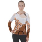 Bohemian Digital Minimalist Boho Style Geometric Abstract Art Women s Pique Long Sleeve T-Shirt