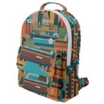 City Painting Town Urban Artwork Flap Pocket Backpack (Small)