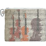 Music Notes Score Song Melody Classic Classical Vintage Violin Viola Cello Bass Canvas Cosmetic Bag (XXXL)