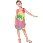 Ocean Watermelon Vibes Summer Surfing Sea Fruits Organic Fresh Beach Nature Kids  Sleeveless Dress