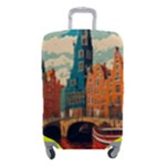 London England Bridge Europe Buildings Architecture Vintage Retro Town City Luggage Cover (Small)