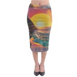 Pretty Art Nice Midi Pencil Skirt