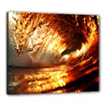 Wave Art Mood Water Sea Beach Canvas 24  x 20  (Stretched)