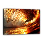 Wave Art Mood Water Sea Beach Canvas 18  x 12  (Stretched)
