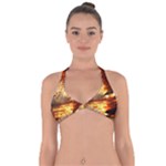 Wave Art Mood Water Sea Beach Halter Neck Bikini Top