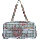 Bear Cartoon Pattern Strawberry Rainbow Nature Animal Cute Design Multi Function Bag