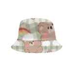 Bear Cartoon Pattern Strawberry Rainbow Nature Animal Cute Design Bucket Hat (Kids)