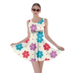 Abstract Art Pattern Colorful Artistic Flower Nature Spring Skater Dress